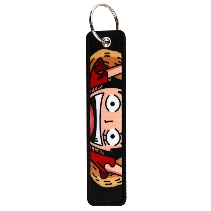 Porte-clés One Piece Luffy Brodé – Image 2