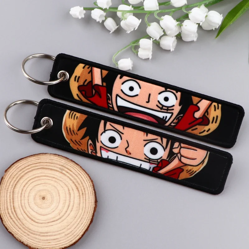 Porte-clés One Piece Luffy Brodé – Image 4