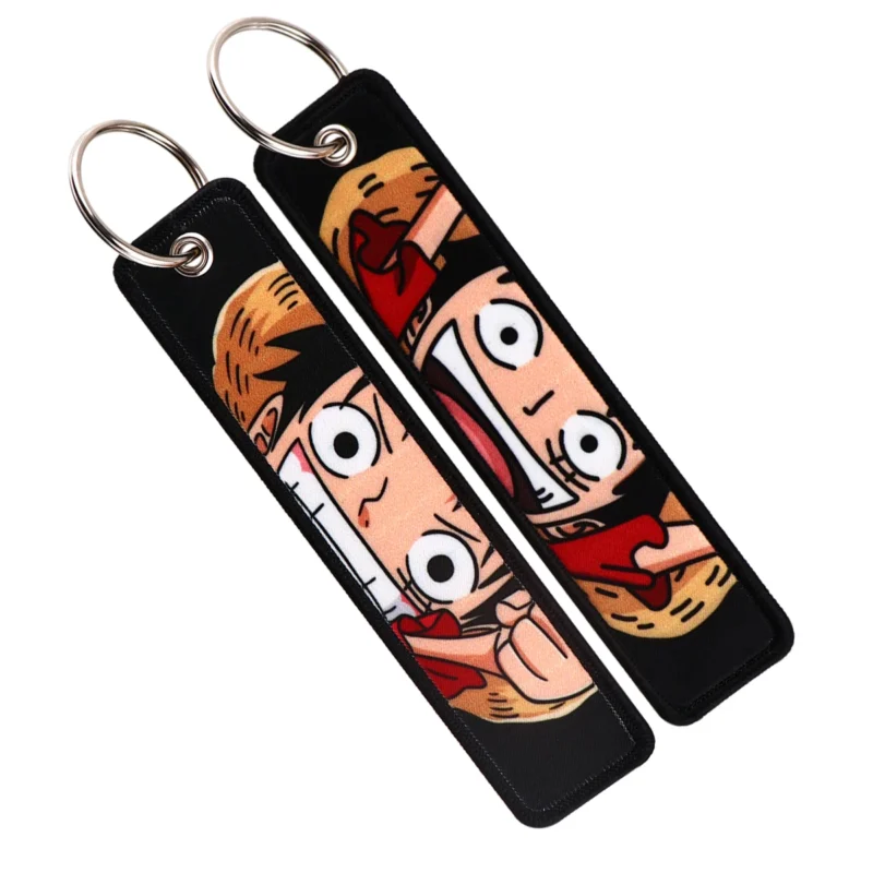 Porte-clés One Piece Luffy Brodé